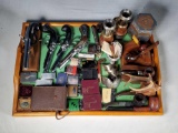 Tray Lot Of Collectible Lighters, And Tobacco Pipes