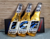 Budweiser ICE Draft Beer Bottles Sign Light