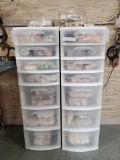 2 Storage Drawers Full of Shells