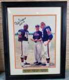 Vintage Autographed Chicago Bears HOF Gale Sayers & Dick Butkus Promo Photo with COA