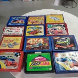 Plastic Hot Wheels, Matchbox & Other Toy Car Carry Cases FULL Of Cars