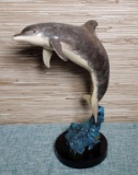 1999 Limited Ed. Signed Robert Wyland Bronze Dolphin Statue