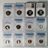 PCGS PR69DCAM 1979-S Type 1 and Type 2 US Mint 6 Coin Prof Sets