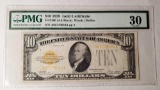 PMG Very Fine 30 1928 $10 Gold Certificate Fr. 2400 (AA Block) Woods/ Mellon