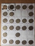 Complete Set (plus 2) New Zealand Florin Coins 1935 - 1965