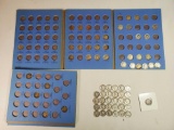 2 Partial Albums and Misc Date Barber, Mercury and Roosevelt Silver Dimes (69 silver, 5 clad)