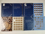 2 Partial Number One 1909-1940 Wheat Cents and 3 Number 2 albums starting 1941
