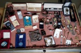 Case Lot of Jewelry, Watches, Pens, & More