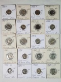 20 AU, UNC and MS Quality US Silver Mercury Mixed Date Dimes