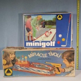 Vintage Western Germany Technofix Mini Golf and Miracle Tivoli Games in Original Boxes