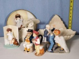 Porcelain Figurines - Lenox, Woods & Sons Mini Tobies, Bessie Gutman and Rockwell