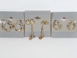 5 Pair of 14k Gold Pierced Earrings