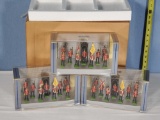 3 Britains Plastic Display 10 Pc Boxed Sets Middlesex Regiment plus Guard House with Original