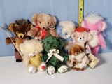 8 Strictly Limited Edition MerryThought Hand Made in England Teddy Bears