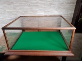 Antique Store Counter Oak & Glass Display Case