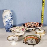 6 Pcs Antique and Vintage Nippon and Asian Porcelains