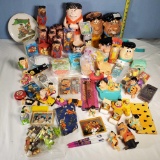 Giant Collection of Vintage TV and Movie Bedrocks Fred Flinstone Collectibles