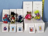 5 LE Deb Canham Artist Designs Dappled Dragons Ultra Suede Figurines With Boxes and Cards