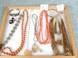 Sterling Silver & Natural Beaded Necklaces
