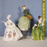3 Royal Doulton Lady Figurines