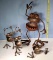 3 Fred Conlon Gnome Be Gone Crazy Creature Scrap Metal Art Sculptures