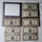 US Vintage $20, 3 $5, 3 $2 and 1 $1 Currency Notes of Varied Ages and Seals