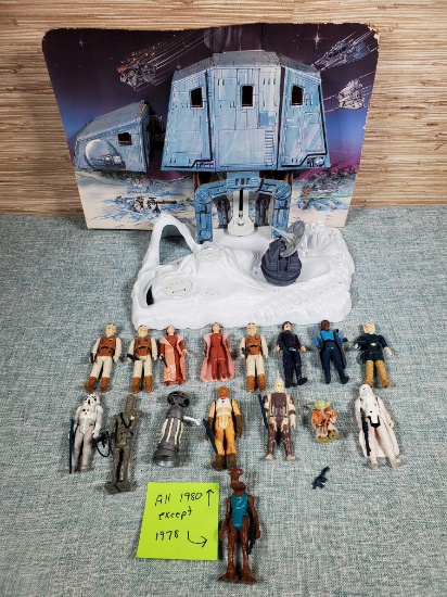 1980 Kenner Star Wars Mini Action Figures & 1979 Hoth Ice Planet