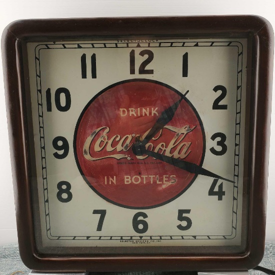 "Coca Cola", SELECTOCLOCK, Select Devices Co Inc. New York, "Drink Coca Cola in Bottles!