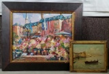 2 Original Paintings incl. Impressionist Len Garon
