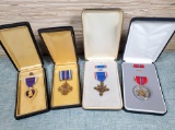 4 Military Medals incl. Distinguished Service Cross