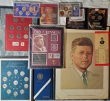 JF Kennedy Half Dollar and Related Display Sets