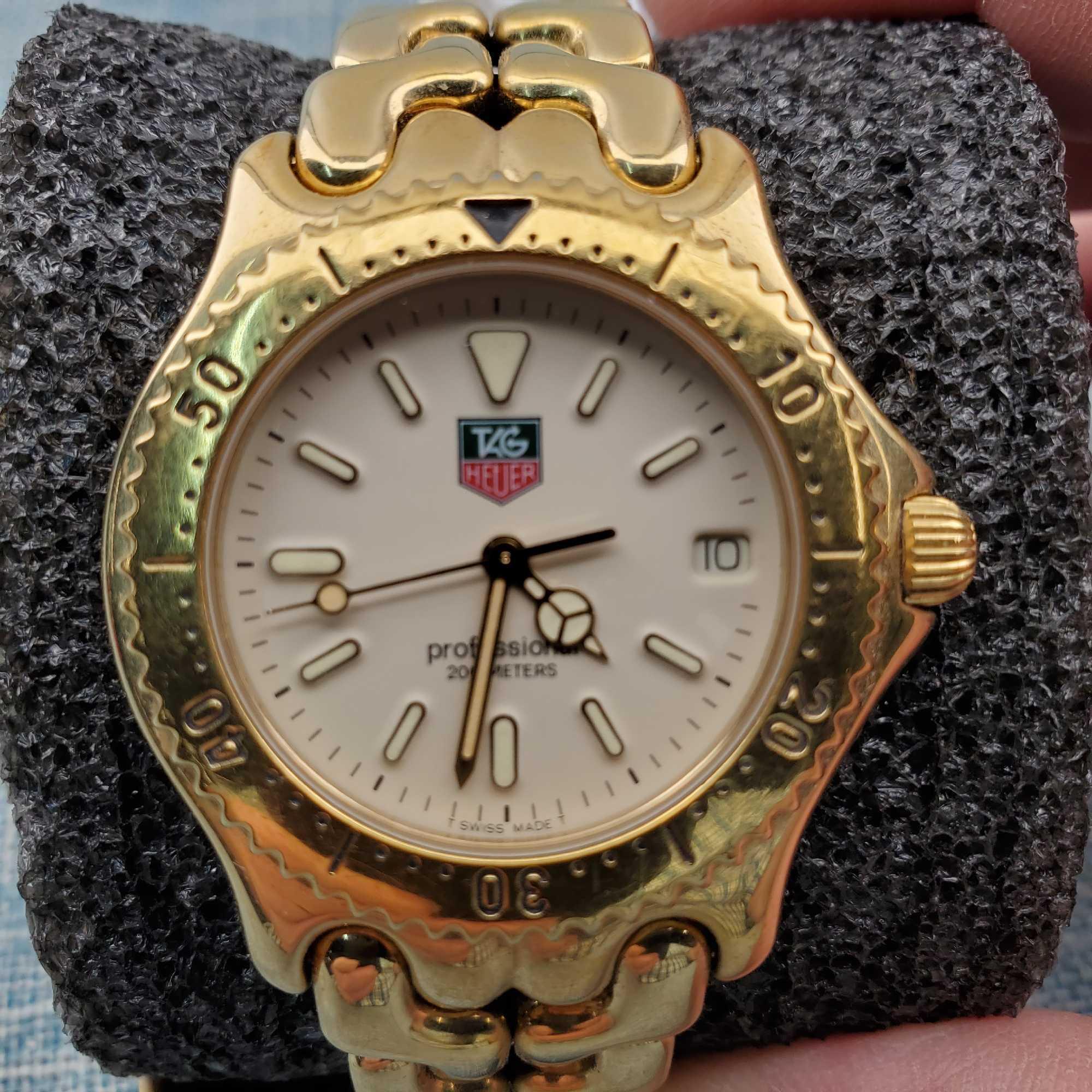 Vintage Gold Plate and Stainless Steel TAG Heuer Professional 200