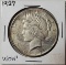1927 UNC US Silver Peace Dollar