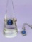 Star Sapphire Ring with Matching Pendant Necklace in 14k White Gold