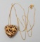 14k Gold Heart Pendant Necklace