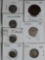 2 1852 3 cent Silver, 1837 and 1875 Dimes, 1868 and 1937 Nickels and 1851 Large Cent