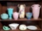 10 Pcs Art Pottery and Porcelains, Some As is