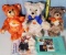 Steiff Festival Limited Edition Teddy Bears (Pappey, Mommey & Candey), 2 Minis & 2 Festival Books