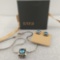 EFFE Sterling Silver And London Blue Topaz Necklace And Stud Clip Earrings Original Box