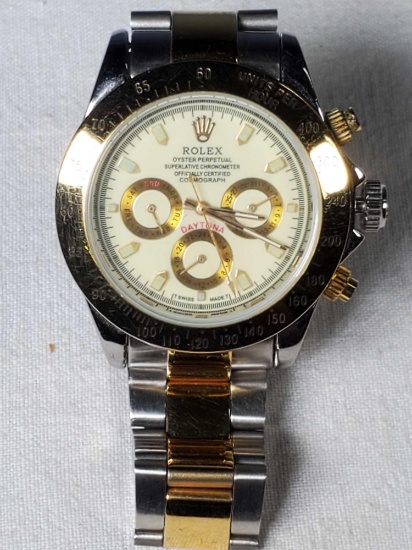 Used Rolex Replica Oyster Perpetual Two Tone # 24 Winner 1992 Daytona Cosmograph