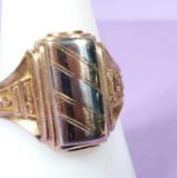 Men's Vintage 10k Rose Gold Ring