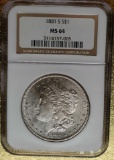 NGC MS 64 1881-S Morgan Silver Dollar