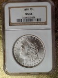 NGC MS 64 1885 Morgan Silver Dollar