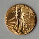 1999 $5 Gold American Eagle 1/10 oz Gold Brilliant Uncirculated Bullion Coin