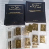 2 Albums and Multiple Loose Gold Plated Baseball Cards released by th eDanbury Mint
