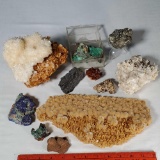 Tray Lot of Delicate Crystal and Mineral Specimens