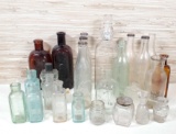 Collection of Antique Bottles