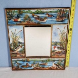 Duck Theme Framed Wall Mirror