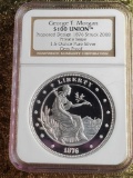 NGC Gem Proof George T Morgan $100 Union Proposed Design 1876 Struck 2008 Private Issue Coin