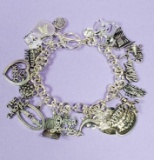 Sterling Silver Charm Bracelet